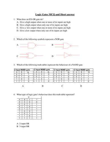 Logic Gates | Teaching Resources