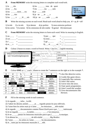 La Tele Studio 2 Rouge Module 1 Unit 1 P 9 Teaching Resources