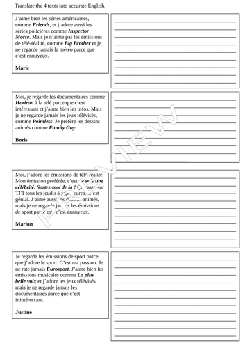 La Tele Studio 2 Rouge Module 1 Unit 1 P 9 Teaching Resources