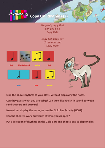 Copycat Rhythms activity and song pack