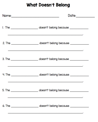 Category Task Cards for Preschool and Kindergarten | Teaching Resources