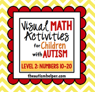 Visual Math Activities for Children with Autism {LEVEL 2: NUMBERS 10-20 ...
