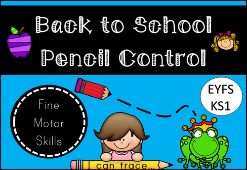 Back to School Pencil Control Activity Book for EYFS/KS1