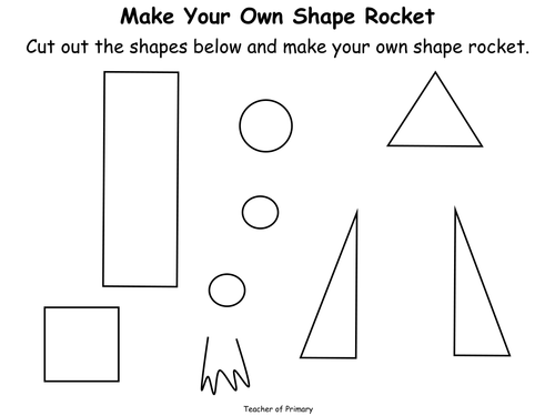 Shape Rockets - Animated PowerPoint presentation and worksheet by Teacher-of-Primary - Teaching ...