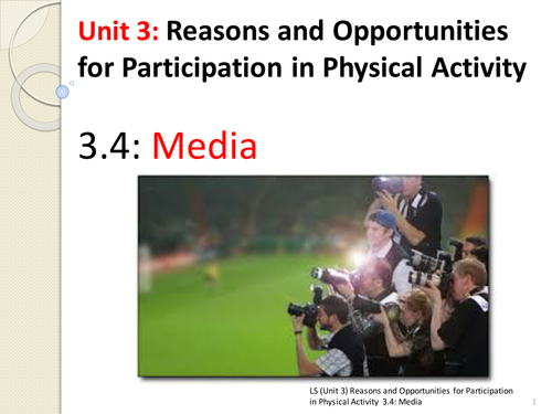 IGCSE PE 3.4. Media