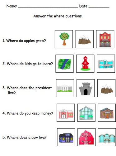 wh question mega pack for preschool and kindergarten teaching resources