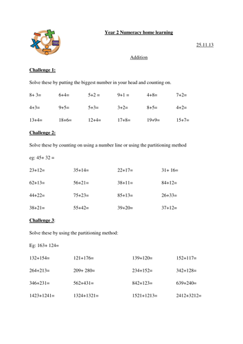 Weekly maths homework sheets for Year 2 | Teaching Resources