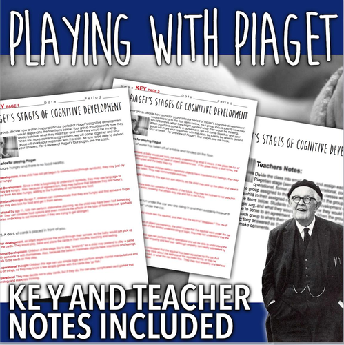 Playing with Piaget Activity Piaget s Four Stages of Cognitive