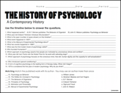 psychology approaches worksheet