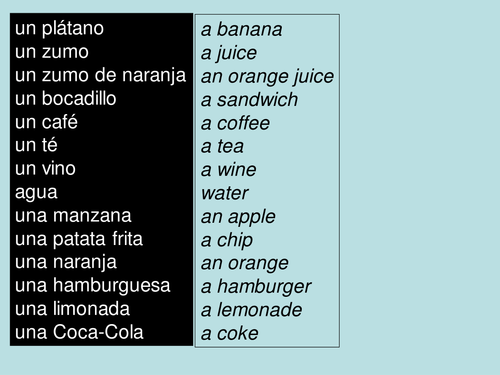 ¿Qué comes? What do you eat?