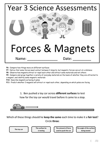 Year 3 forces and shop magnets planning