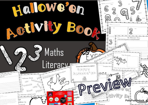 Halloween Activity Book for EYFS/KS1