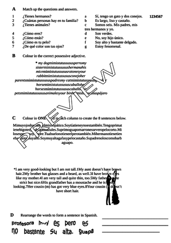 Mira express 1, Module 3; Mi Familia | Teaching Resources