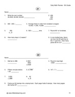 Fifth Grade Daily Math Review: 140 Day Bundle {CCSS Aligned} | Teaching ...