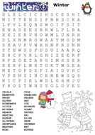 Winter Word Search by sfy773 | Teaching Resources