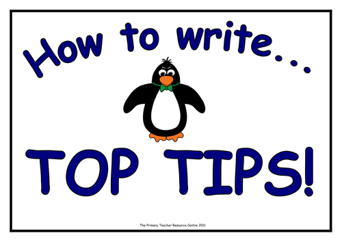 How to Write - Top Tips