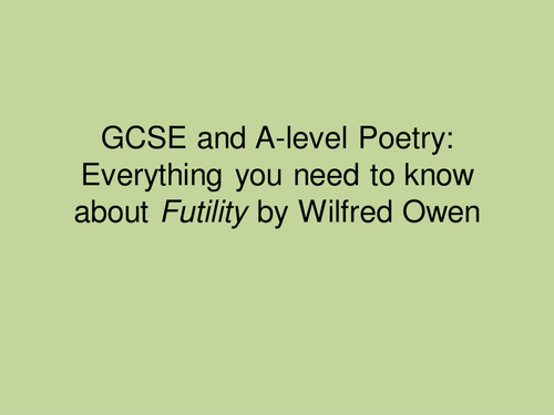 Analysis of Futility by Owen
