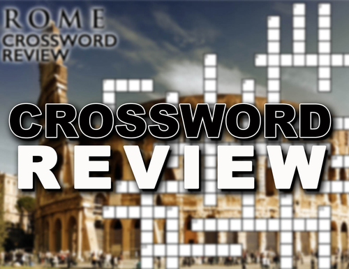 Ancient Rome Crossword Puzzle Review Teaching Resources