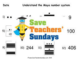 Ancient Maya Number System KS2 Lesson Plan and Worksheet | Teaching ...