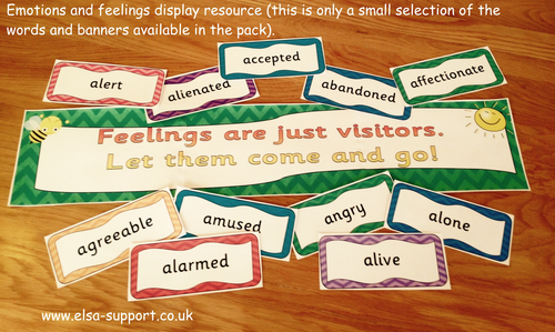 ELSA SUPPORT -Emotions display pack - Emotional Intelligence/literacy ...