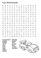 Cars Word Search by sfy773 | Teaching Resources