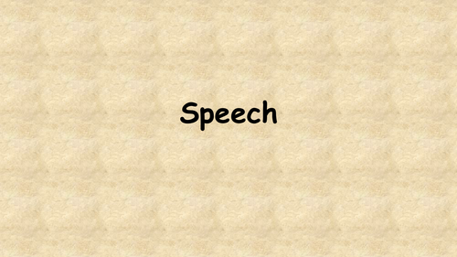 Speech