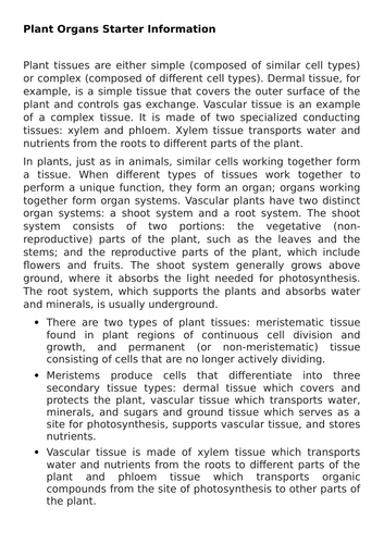 KS4 AQA GCSE Biology (Science) Transport in Plants Lesson & Activities ...