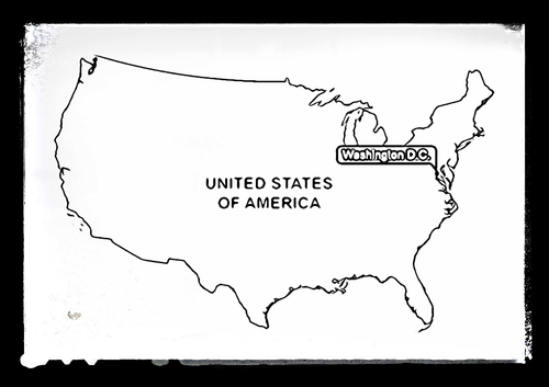 Map of USA - Colouring Sheet