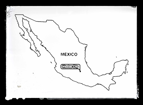 Map of Mexico - Colouring Sheet