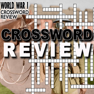 World War I Crossword Puzzle Review (WW1) | Teaching Resources