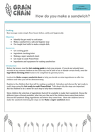 Make a super sandwich: Lesson plan | Teaching Resources