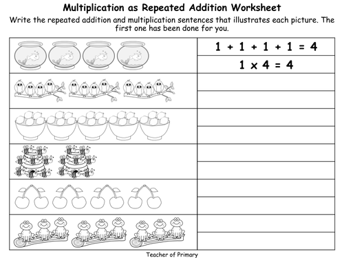 Worksheets Repeated Addition Worksheets worksheet 12751650 repeated addition worksheets for 2nd grade number names multiplication grade