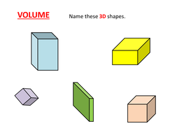 Cuboid Volumes | Teaching Resources