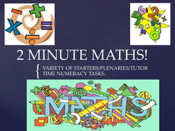 2 MINUTE MATHS! by skirky | Teaching Resources