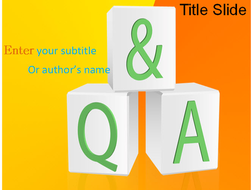 Question And Answer PPT Template | Teaching Resources