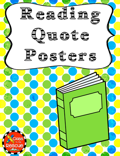 printable reading quotes classroom posters teaching