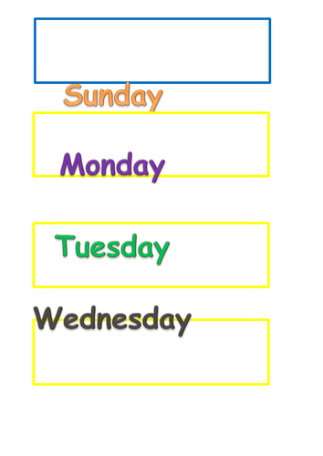 Daily Adjustable Calendar and Weather Pictures : Days, Dates, Months ...