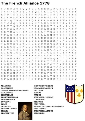 Revolutionary War Era 1763-83 (American Revolution) Word Search Pack