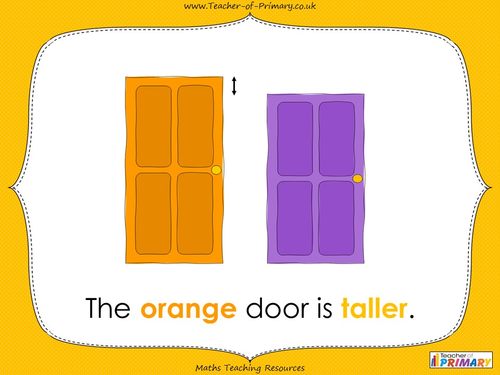 Taller or Shorter - Year 1 | Teaching Resources