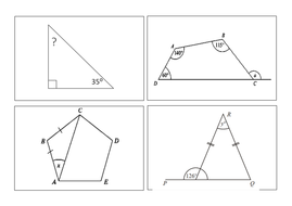 GCSE Angles - interior exterior and types of angles | Teaching Resources