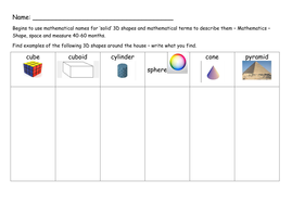 reception homework activities