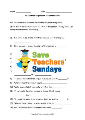 States of Matter Year 4 Planning and Resources by SaveTeachersSundays