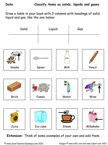 states of matter year 4 planning and resources by