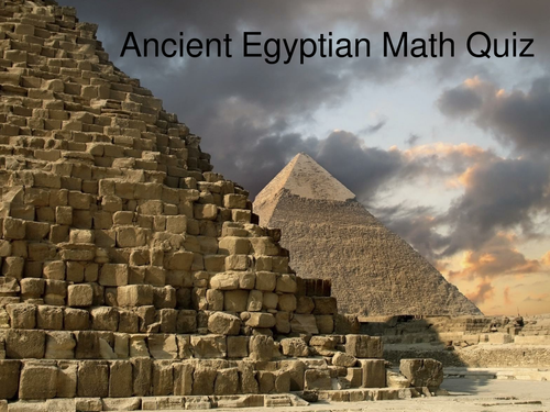 Ancient Egypt Maths PowerPoint Quiz