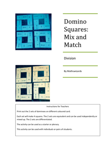 Domino Squares : Division