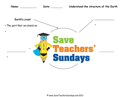 Structure of the Earth KS2 Lesson Plan and Worksheet ...