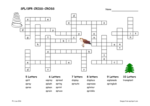 SPL & SPR Blends worksheets | Teaching Resources