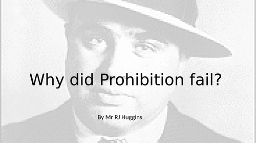 The Great Experiement: Why did Prohibition fail?