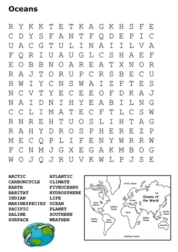 KS4 Geography Word Search Pack | Teaching Resources