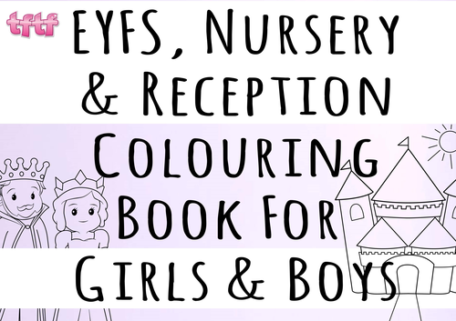 EYFS, Nursery & Reception Colouring Book For Both Girls & Boys (EYFS Art Pre-K Art Kindergarten Art)